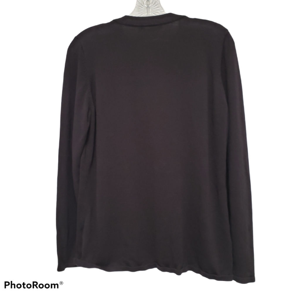 Black Front Ruffle Belldini Cardigan - Picture 3 of 5